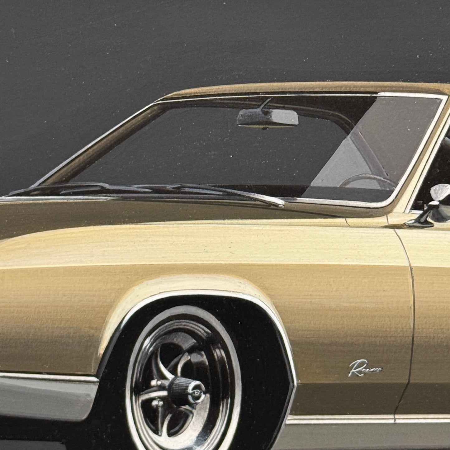 Vintage Buick Riviera Car Illustration Art Drawing Hand Drawn Robert Preis