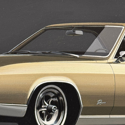 Vintage Buick Riviera Car Illustration Art Drawing Hand Drawn Robert Preis