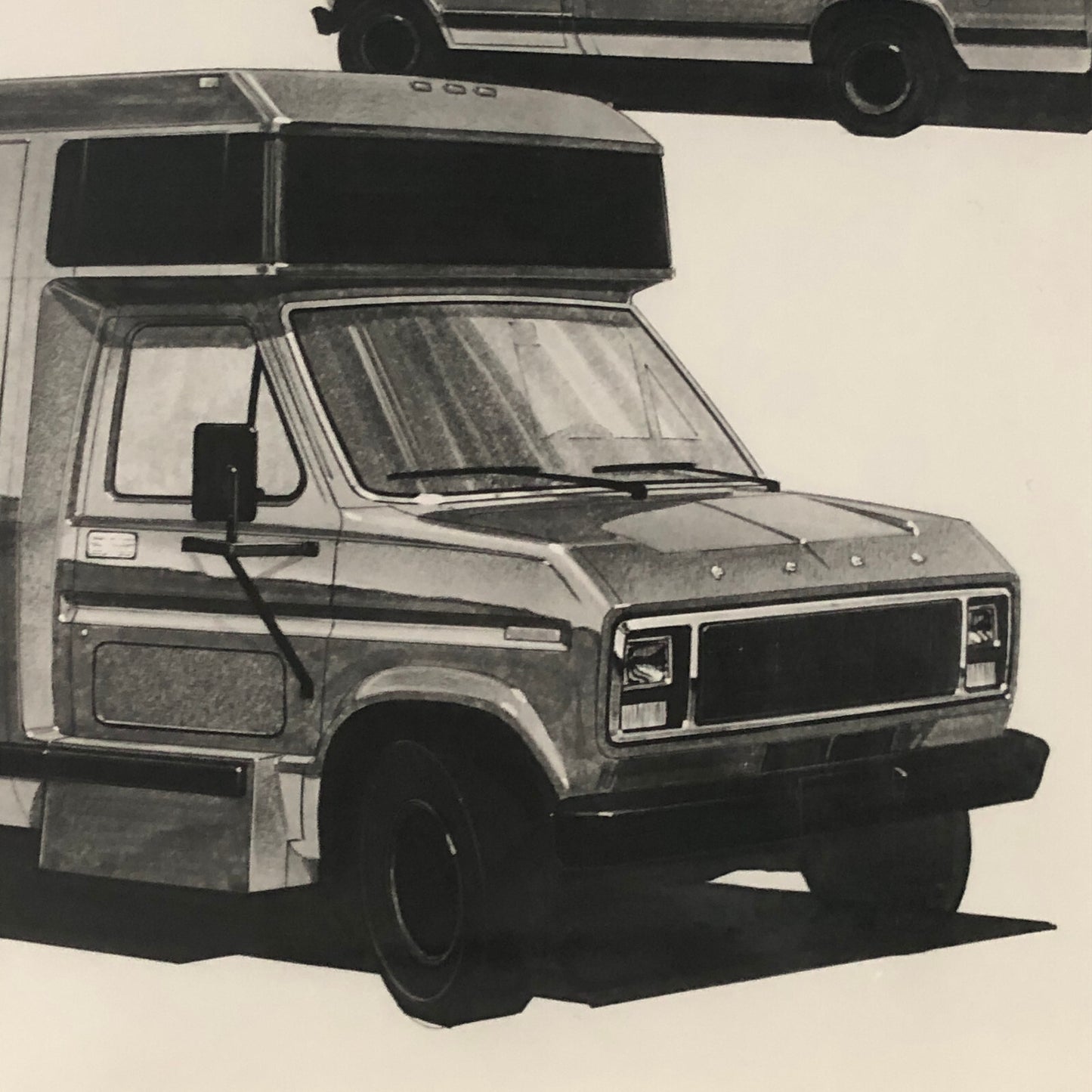 Vintage Ford Bus Concept Photo Photograph Print Design Rendering