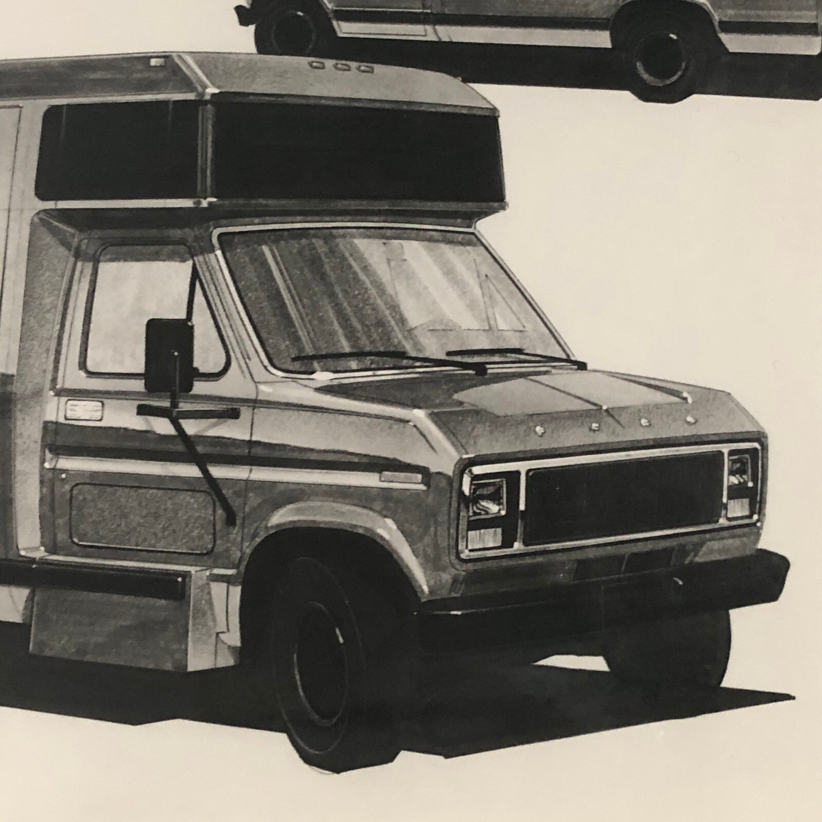 Vintage Ford Bus Concept Photo Photograph Print Design Rendering