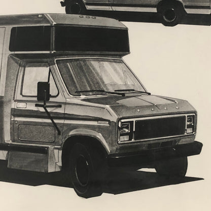 Vintage Ford Bus Concept Photo Photograph Print Design Rendering