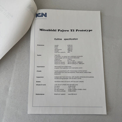 Rothmans Mitsubishi Pajero Rally Rallye Racing Press Kit 1993 Baja Aragon Spain
