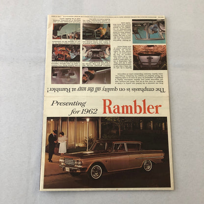 1962 Rambler Car Sales Brochure Catalog Classic Ambassador American Convertible