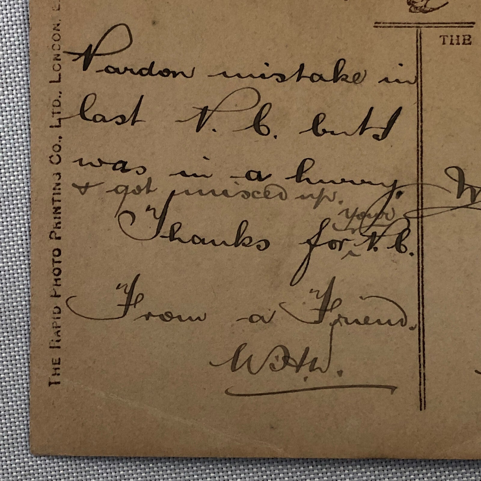 Antique Postcard Post Card Alice Crawford RPPC Real Photo ? 