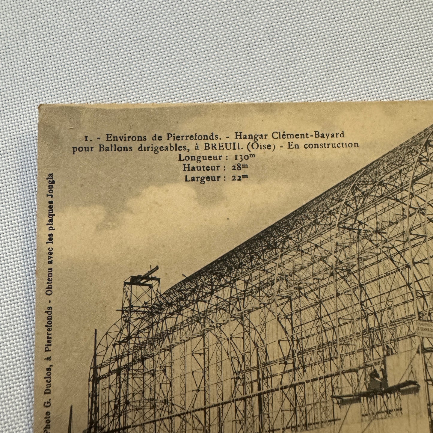 Vintage Zeppelin Airship Dirigible Postcard Post Card French Le Clement Bayard