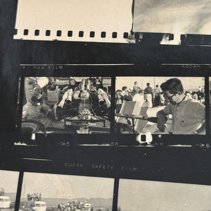 Vintage 1969 Las Vegas Can Am Racing Photo Contact Sheet Photograph Chaparral