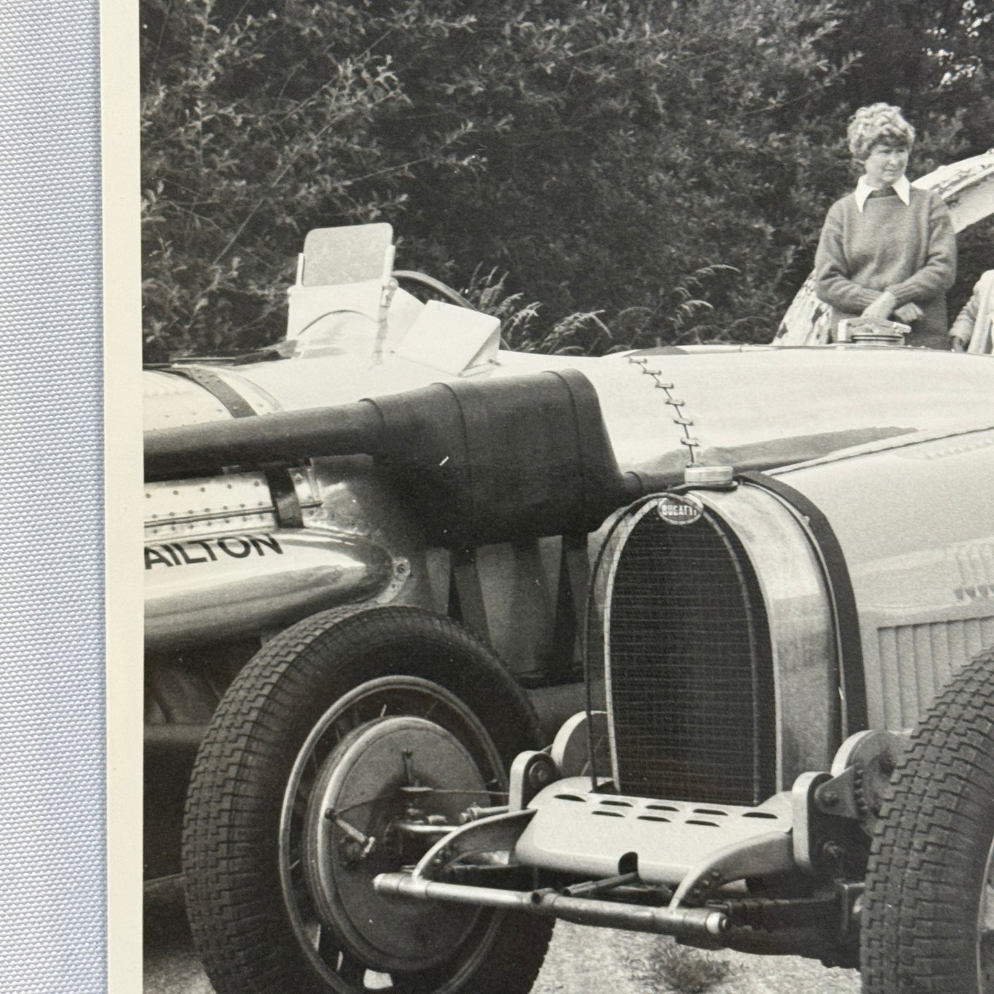 Vintage Bugatti Racing Car Photo Photograph Historic Event Modern Print
