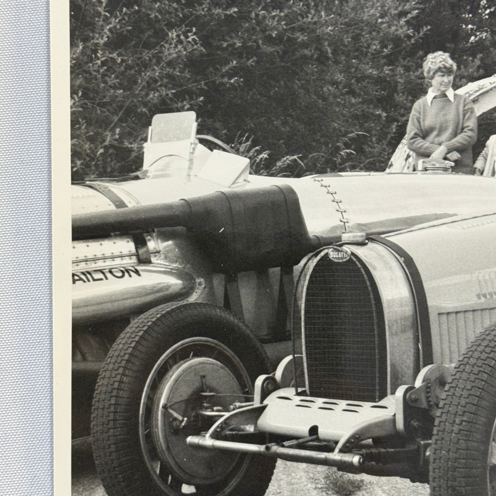 Vintage Bugatti Racing Car Photo Photograph Historic Event Modern Print