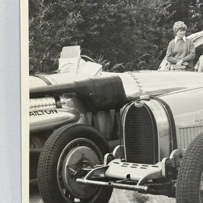 Vintage Bugatti Racing Car Photo Photograph Historic Event Modern Print