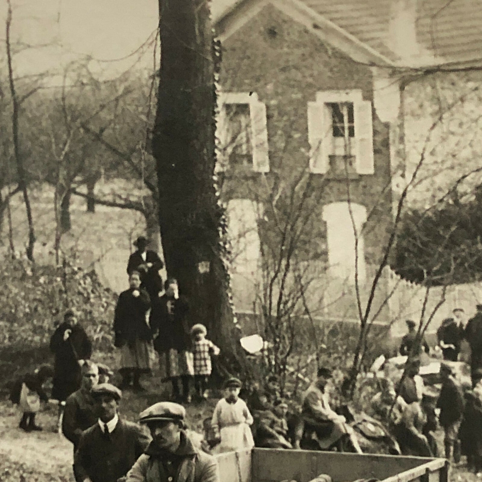 Antique Photo Photograph Road Clearing Tractor Vehicle 1920s Meurisse Rally ? 