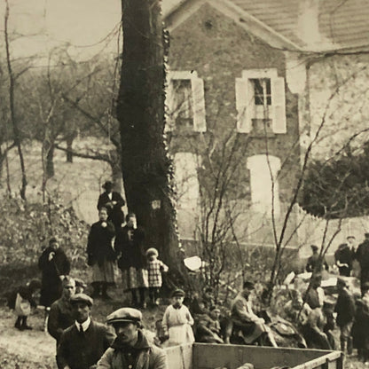 Antique Photo Photograph Road Clearing Tractor Vehicle 1920s Meurisse Rally ? 