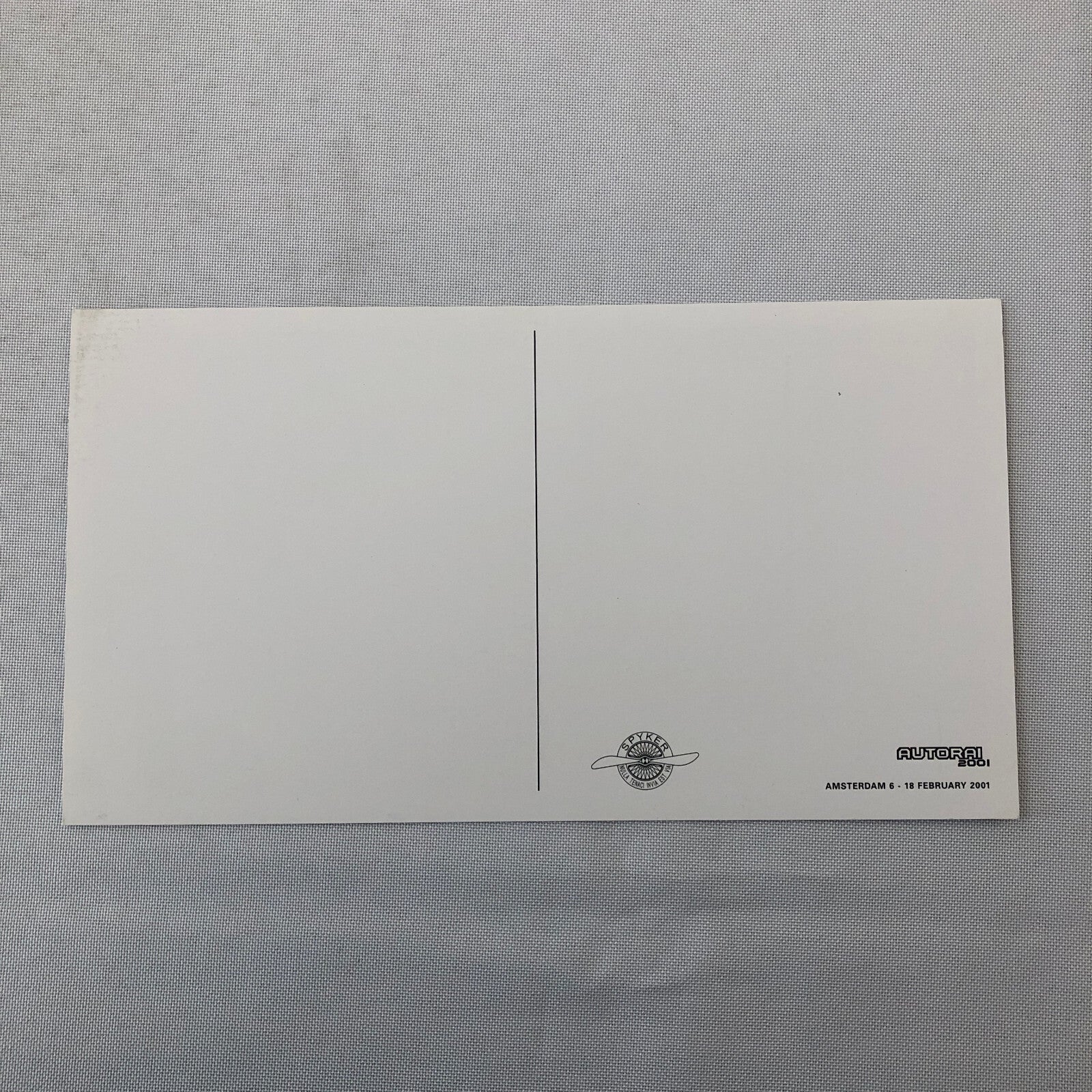 Spyker C8 Spyder Car Postcard Post Card