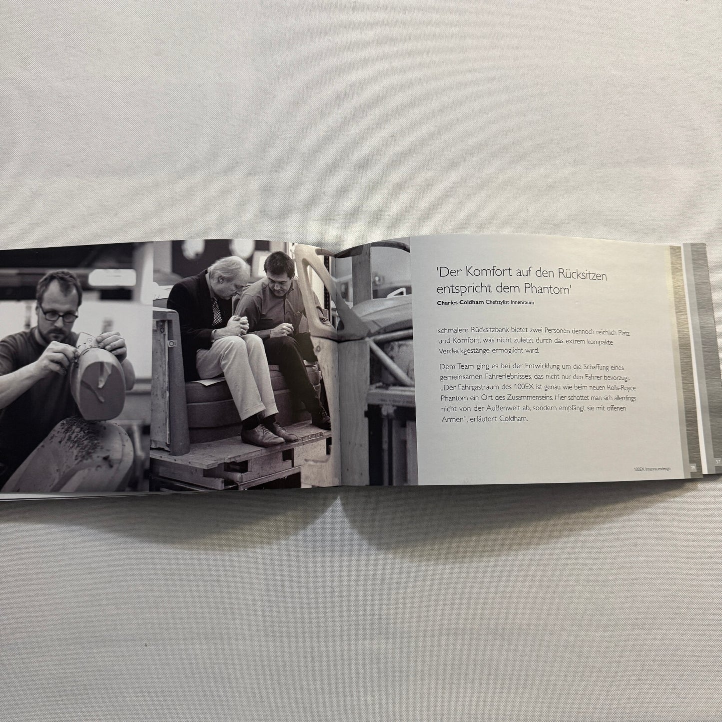 Rolls Royce 100EX Convertible Concept Car Press Kit Photo CD Hardbound German