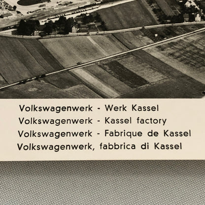 Volkswagen VW Factory Press Photo Photograph Print 1961