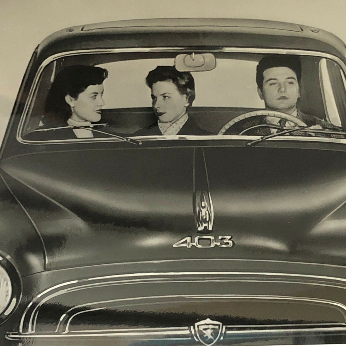 Vintage Peugeot 403 Car Photo Automobile Photograph Lot of 2 Prints