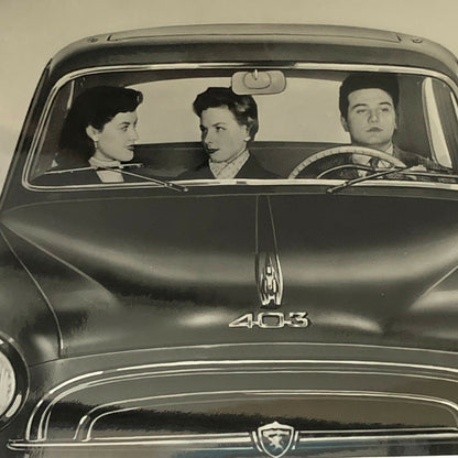 Vintage Peugeot 403 Car Photo Automobile Photograph Lot of 2 Prints