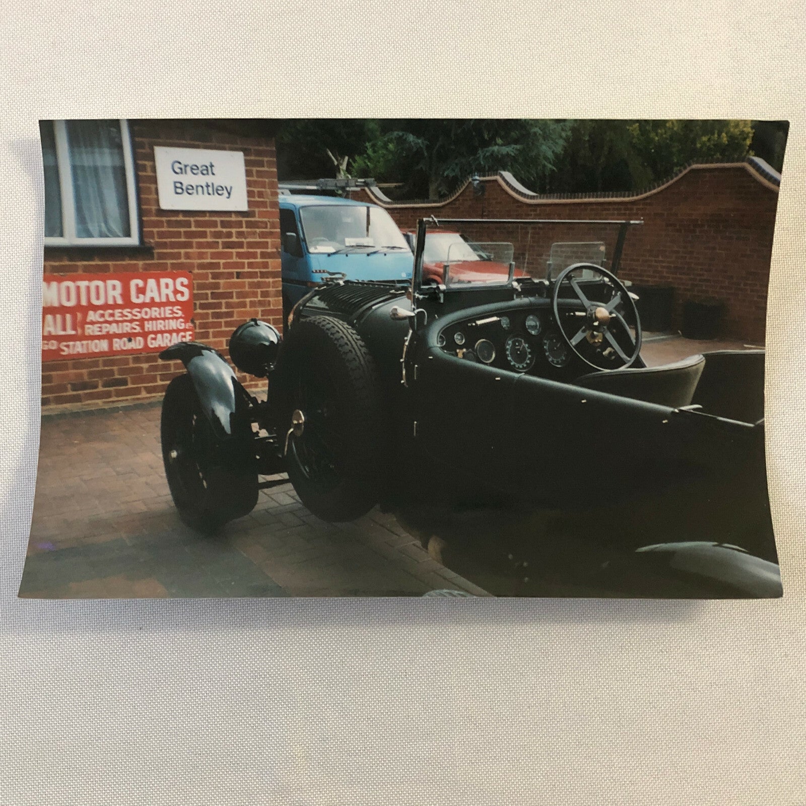 Vintage 1929 Bentley 4 1/2 Litre Car Photo Photograph Print Lot of 2