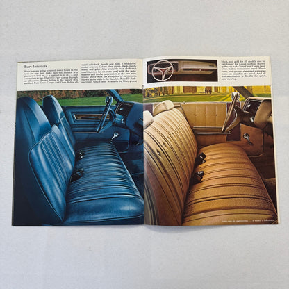 1973 Plymouth Fury Sales Brochure Catalog Gran Fury Coupe Sedan Fury III II I
