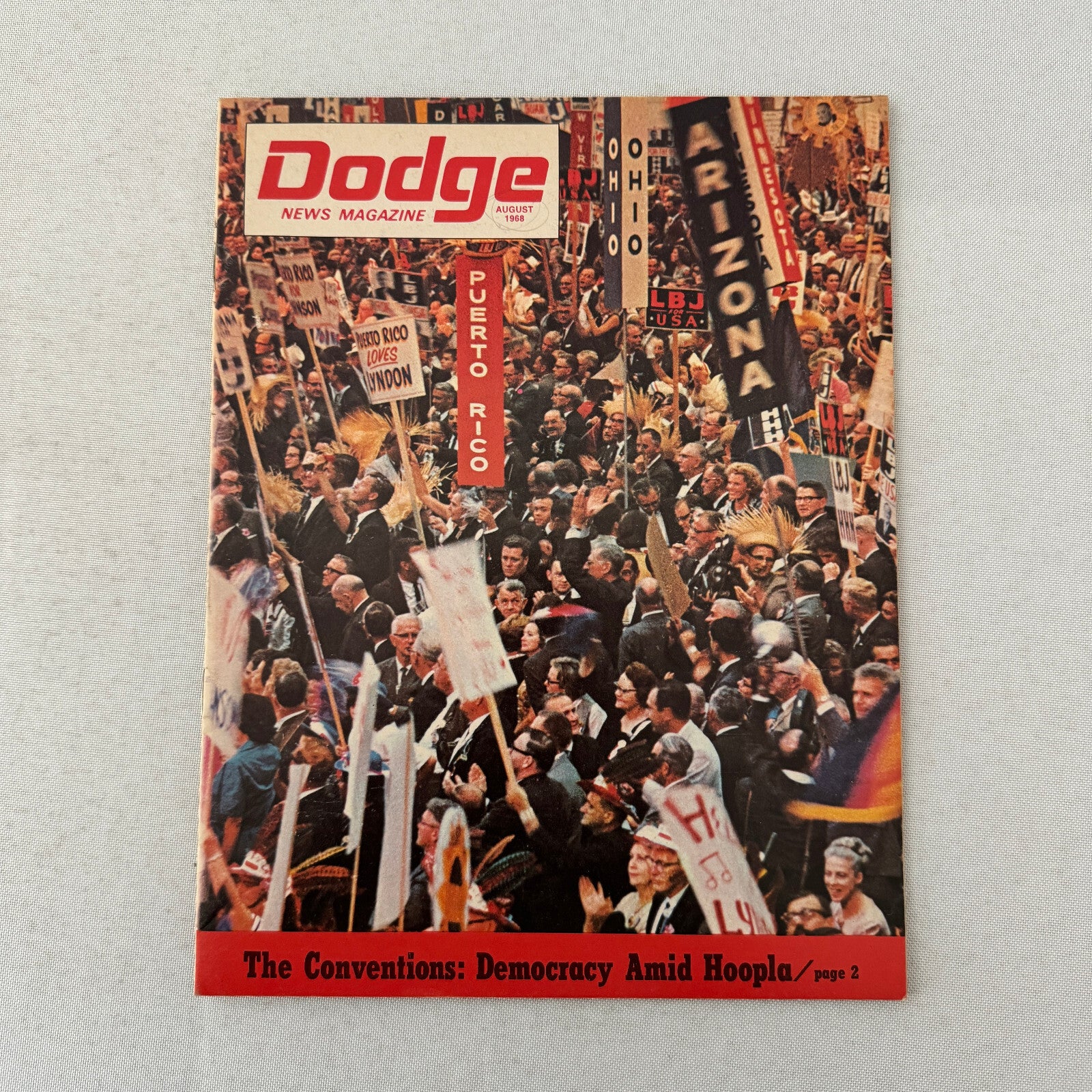 1968 Dodge Factory Magazine Brochure Dodge Charger R/T Ron Mancini Dart Polara