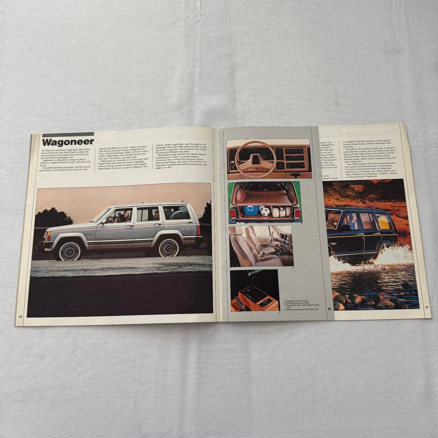 1985 Jeep Sales Brochure Catalog Grand Wagoneer Cherokee Chief CJ Renegade +