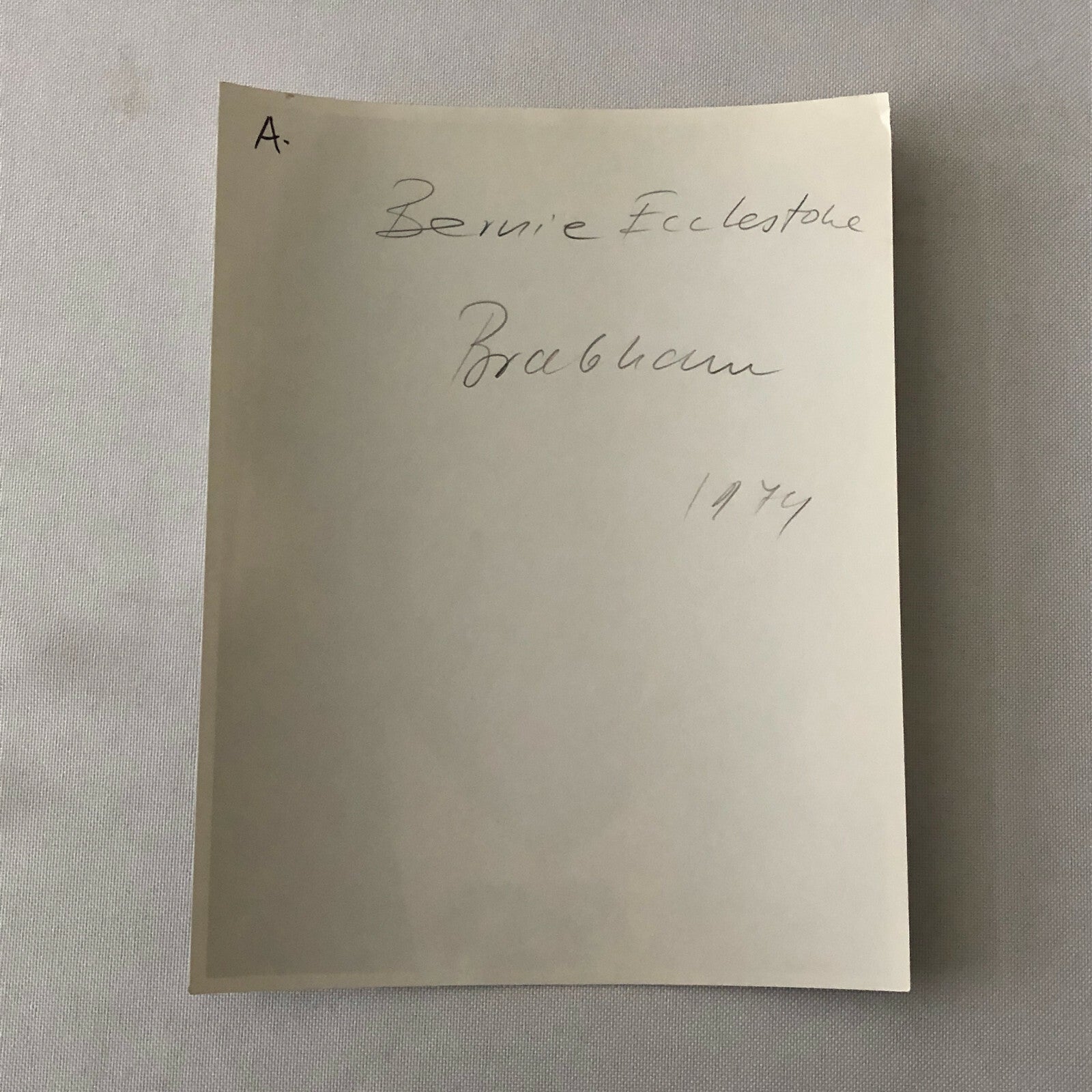 Vintage Bernie Ecclestone Portrait Photo Photograph Brabham Racing Team 1974