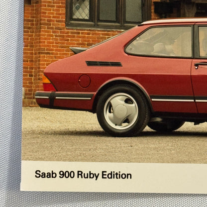 1993 Saab 900 Ruby Edition Car Automobile Factory Press Photo Photograph Print