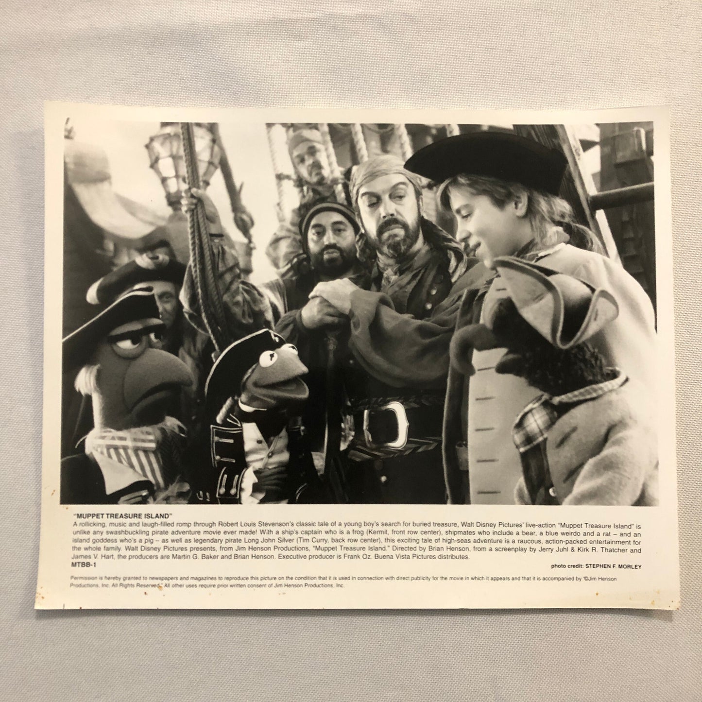Muppet Treasure Island Movie Film Press Photo Photograph Print Kermit the Frog