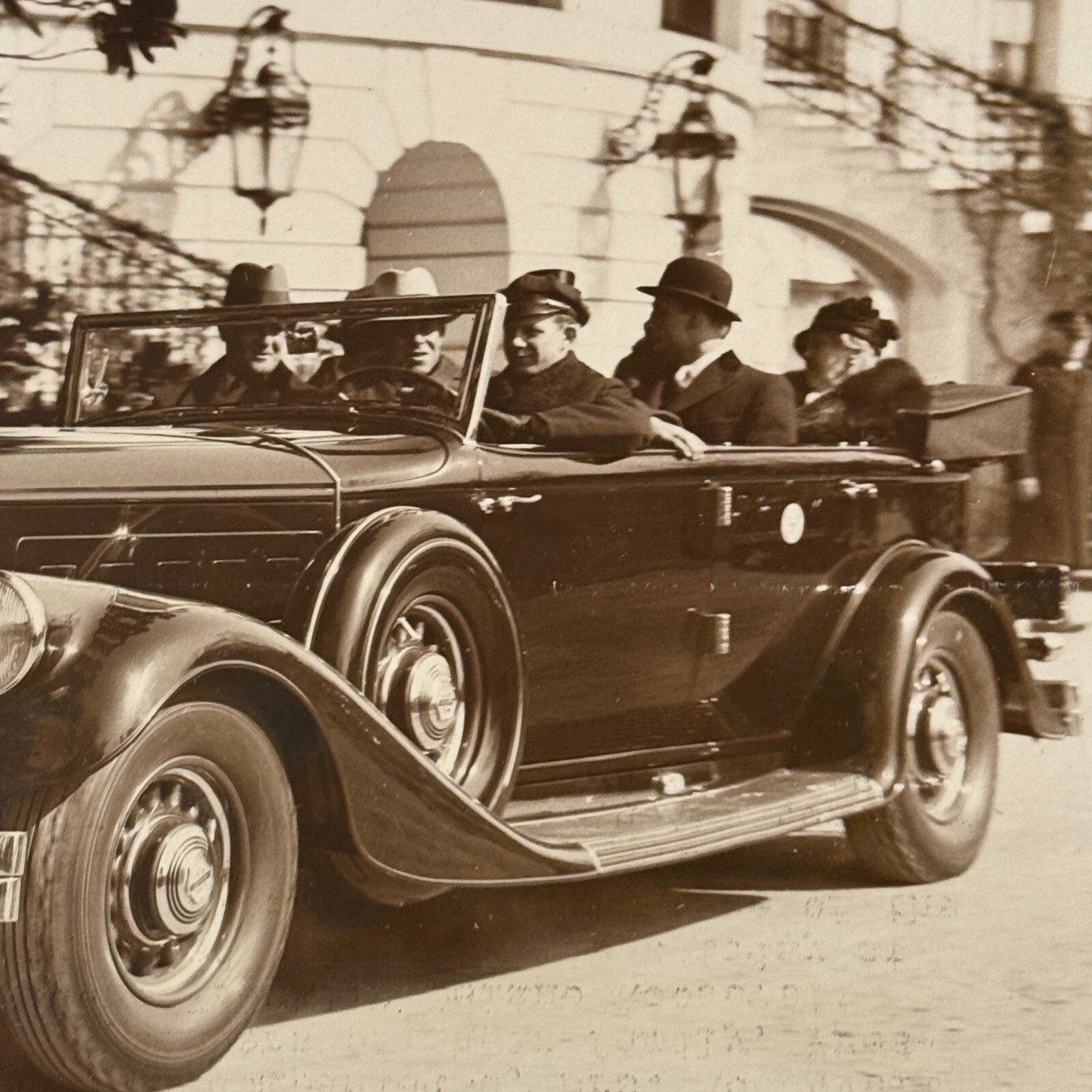 Press Photo Photograph Pierce Arrow Car Automobile President Franklin Roosevelt