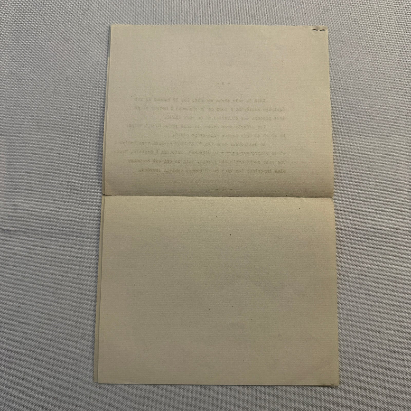 1946 Royal Canadian Navy Press Release Document HMCS Crescent Vintage FRENCH