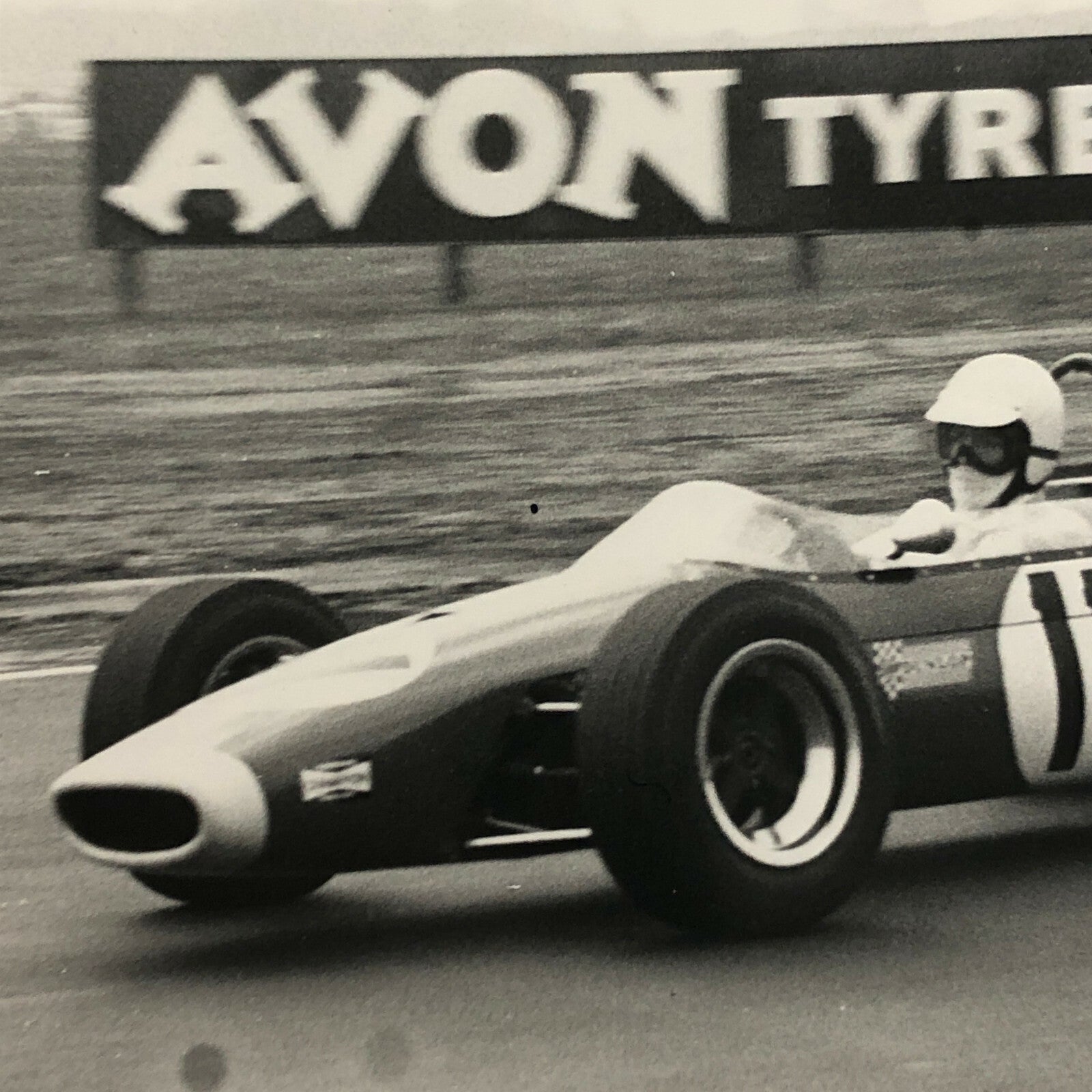 Vintage Racing Photo Driver Photograph BFE Clark Motorsport