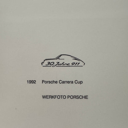 Porsche Racing press Photograph Rally Monte Carlo 911 1992 Porsche Carrera Cup