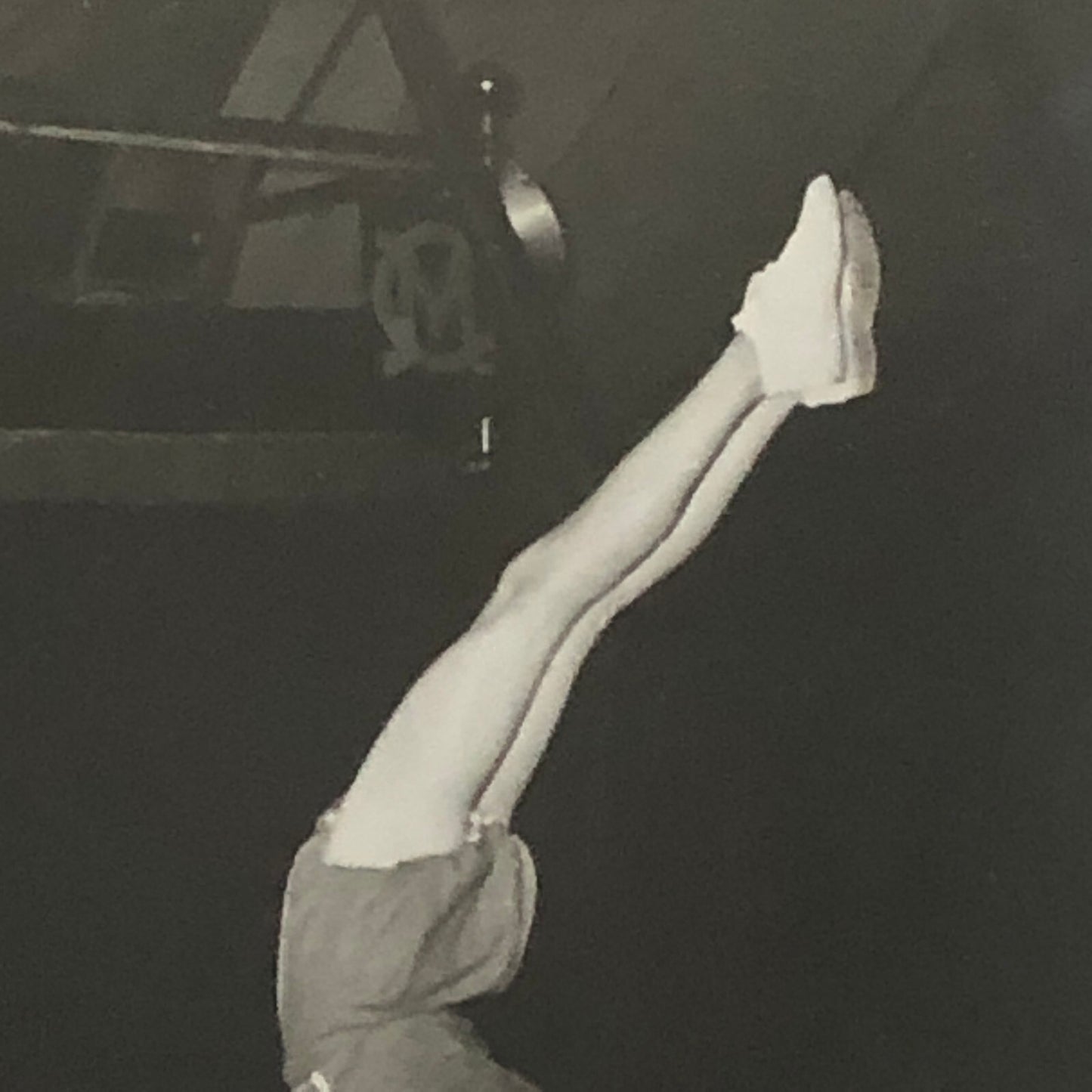 Circus Performer Girl Handstand on Bicycle Photo Photograph Vintage