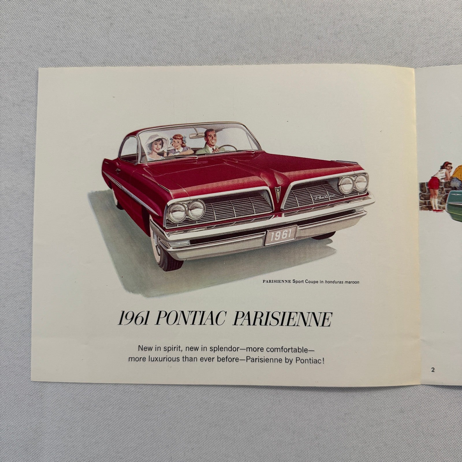 1961 Pontiac Sales Brochure Parisienne Laurentian Strato Chief Canadian Catalog