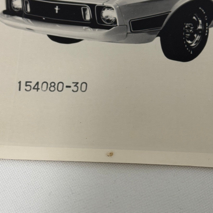 Vintage 1972 Ford Mustang Mach 1 Car Photo Photograph Modern Print