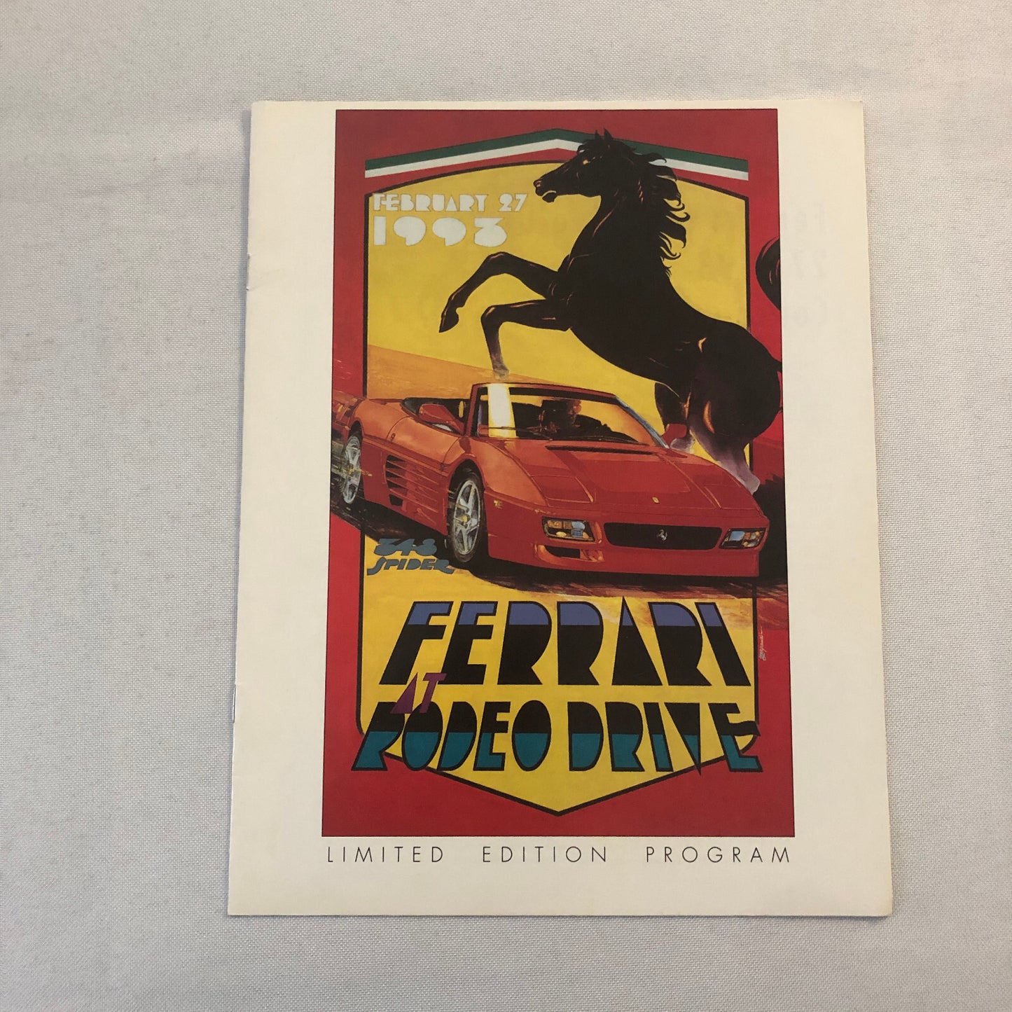 Ferrari at Rodeo Drive Event Program Brochure 1993
