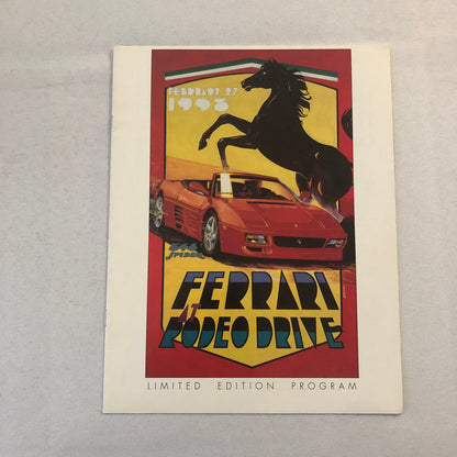 Ferrari at Rodeo Drive Event Program Brochure 1993