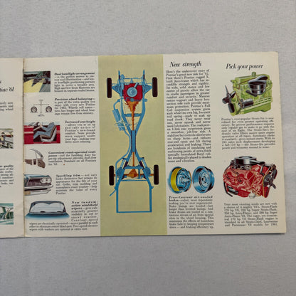 1961 Pontiac Sales Brochure Parisienne Laurentian Strato Chief Canadian Catalog