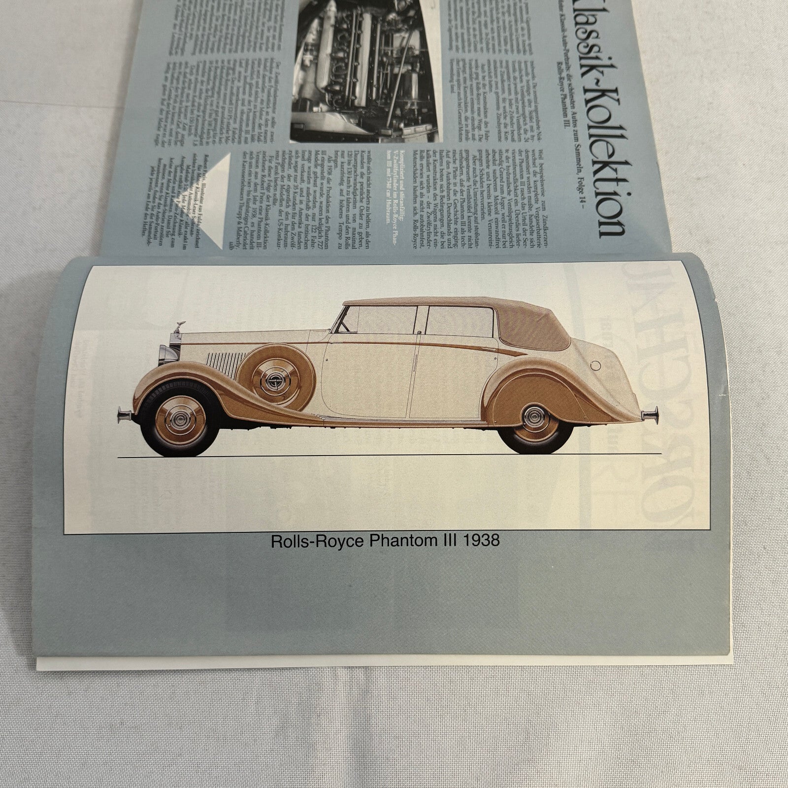 1938 Rolls Royce Phantom III Thrupp & Maberly Illustration Hand Drawn Art
