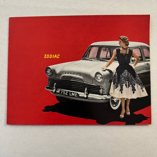 Ford Zodiac Car Sales Brochure Catalog Vintage Advertising