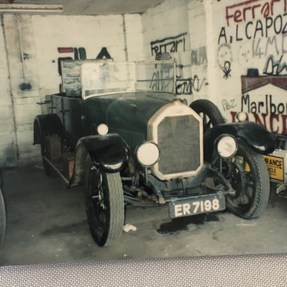 Vintage Garage Barn Find Humber Car Photo Photograph Print 1927 - 1928