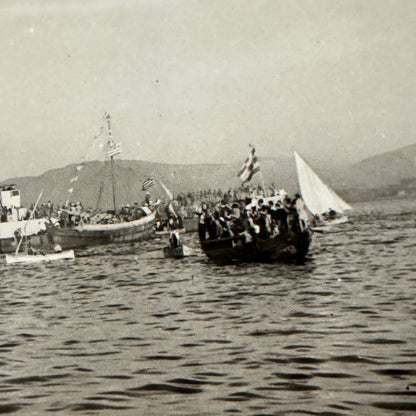 Vintage Royal Canadian Navy Ship Photograph Photo HMCS Saguenay Boat