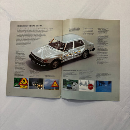1983 Saab 99 Car Sales Brochure Catalog Advertising Vintage GERMAN Language