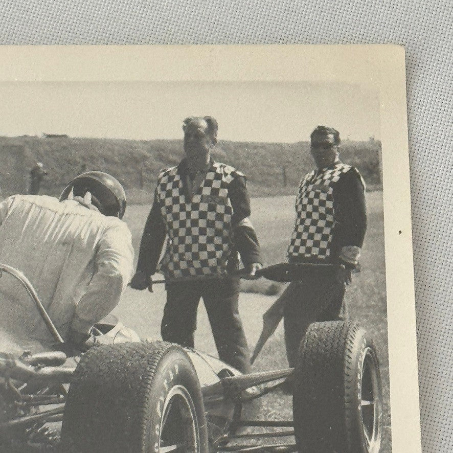 Vintage Racing Photo Crash Wreck Accident Photograph Motorsport Race Print