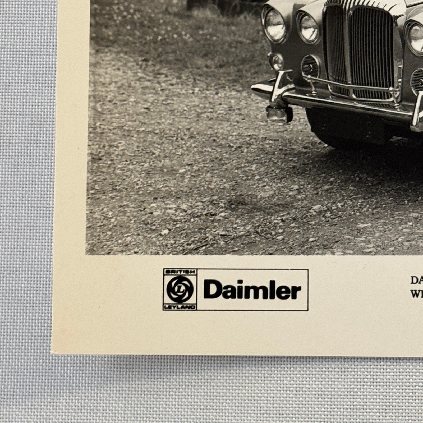 Daimler 4.2 Litre Landaulette Vanden Plas Car Factory Press Photo Photograph