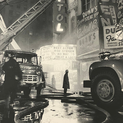 Montreal Fire Firefighting Fire Truck Vintage Press Photo Lot of 2