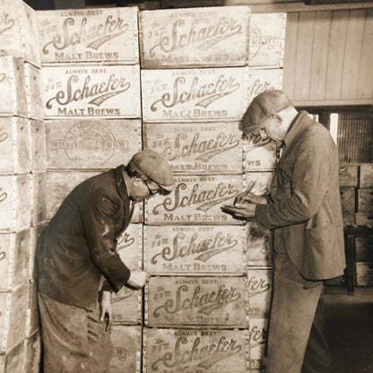 Press Photo Photograph Schaefer Beer Brewery at Prohibition End Underwood Photo