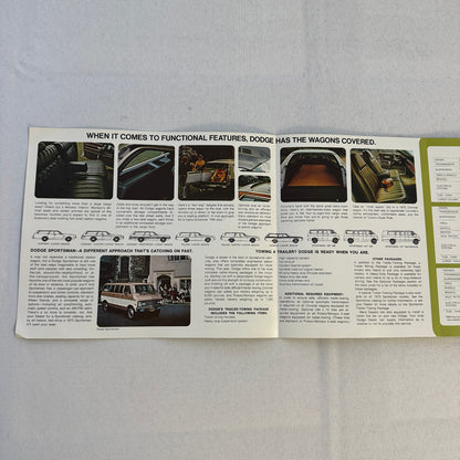 1973 Dodge Station Wagon Sales Brochure Catalog Dodge Coronet Polara Monaco Van