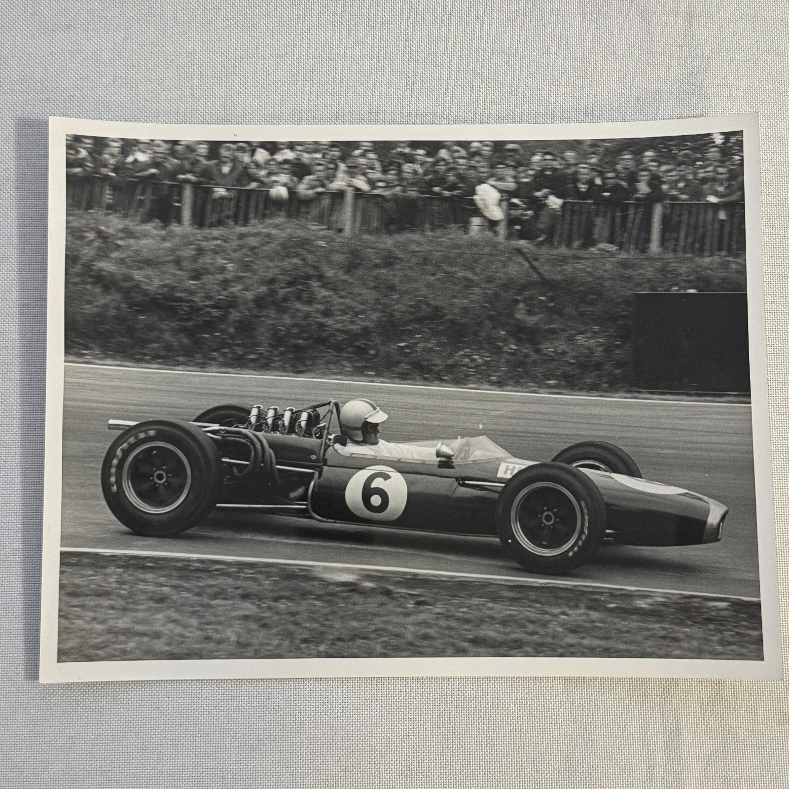 Vintage Racing Photo Photograph Denny Hulme Brands Hatch Grand Prix 1966 Brabham