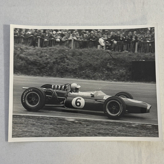 Vintage Racing Photo Photograph Denny Hulme Brands Hatch Grand Prix 1966 Brabham
