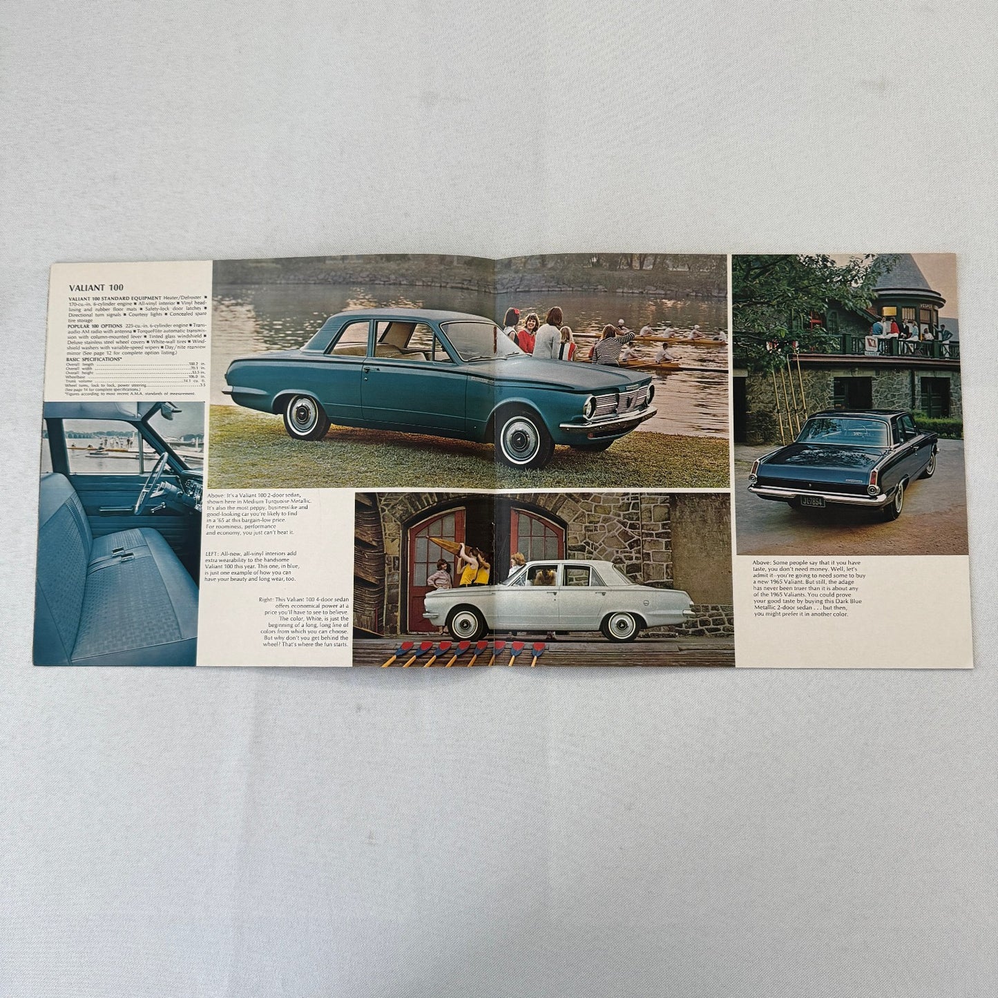 1965 Plymouth Valiant Car Sales Brochure Catalog Advertising Vintage